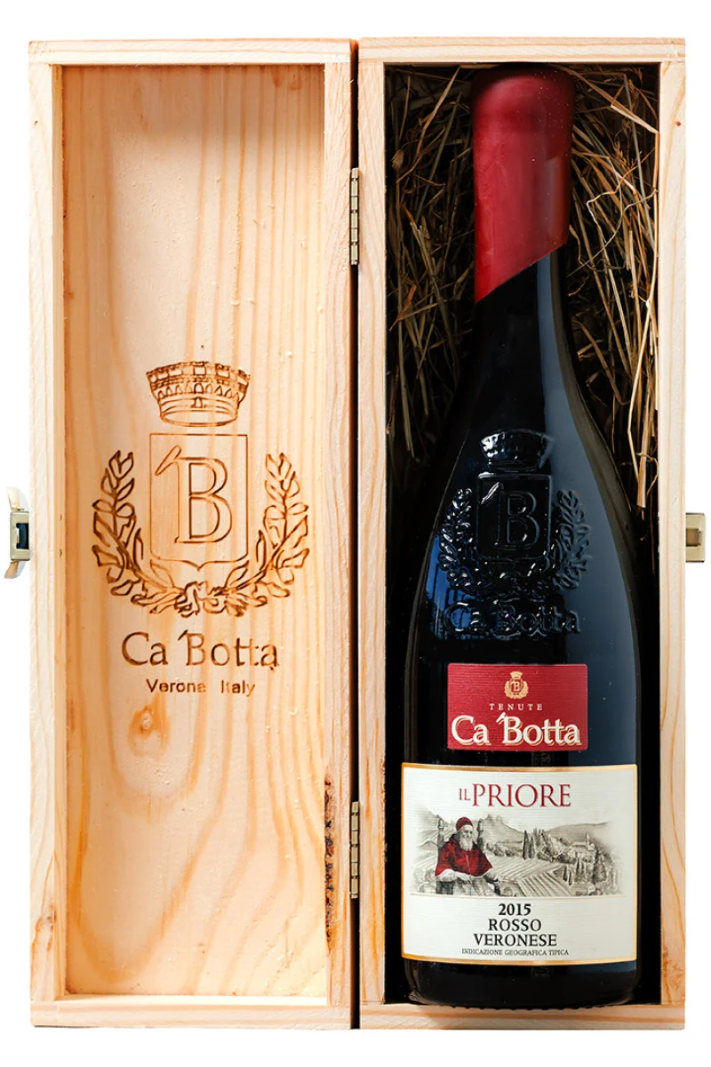 Il Priore Rosso Veronese IGT în cutie din lemn