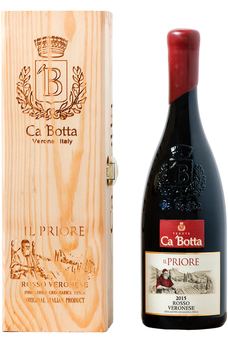 Il Priore Rosso Veronese IGT în cutie din lemn